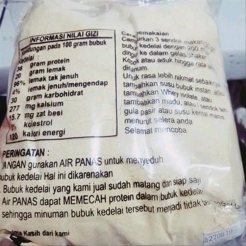 Suplemen Protein Kedelai tidak ada perasa buatan, dan